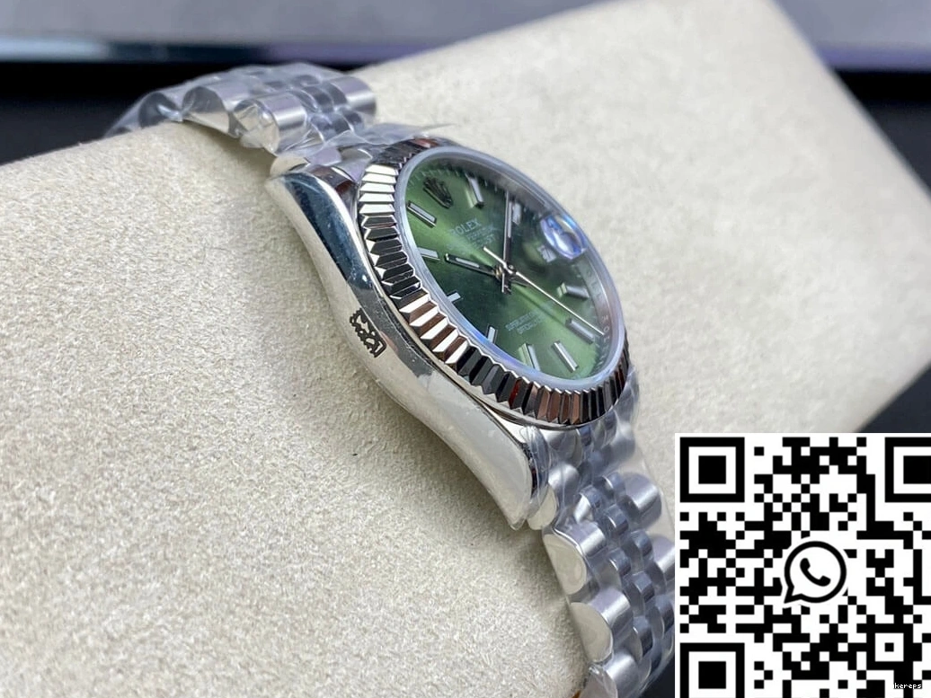 31MM Factory Stainless Datejust EW Steel M278274-0018 Rolex 0124